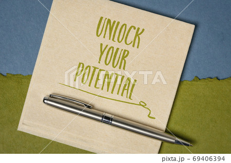 Unlock your potential reminder note 69406394