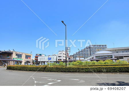 花小金井駅南口 西武新宿線の写真素材