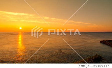 御野立公園の夕景(新潟県柏崎市) 御野立公園の夕景(新潟県柏崎市) 69409117