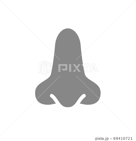 Human nose grey icon. Healthy organ symbol 69410721