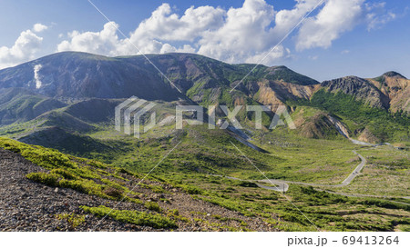 【裏磐梯／浄土平】吾妻小富士から一切経山と磐梯吾妻スカイライン／磐梯朝日国立公園（福島県北塩原村） 69413264