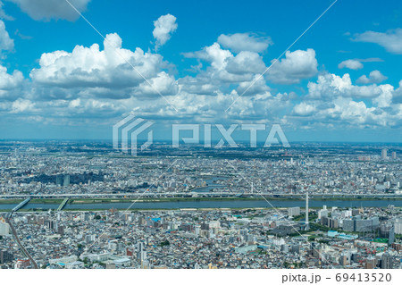 墨田区・江戸川区俯瞰 69413520