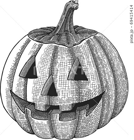 Jack O Lantern With A Fearless Smile Stock Illustration