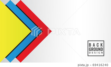 Abstract Background Design Template. Colorful Layered Square Sha Abstract Background Design Template. Colorful Layered Square Sha 69416240