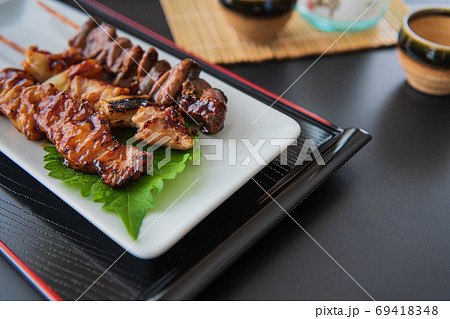 焼き鳥 背景素材イメージ 69418348
