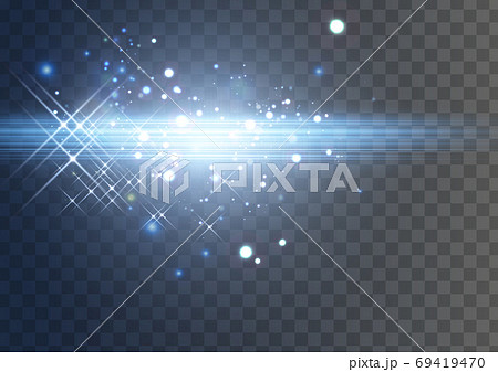 透過する光素材のイラスト素材