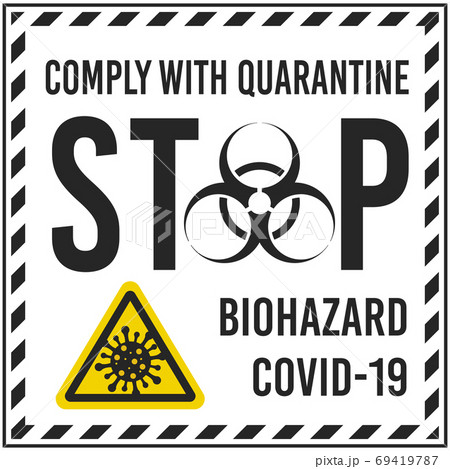 Illustrations concept, stop virus. Vector illustrate. 69419787