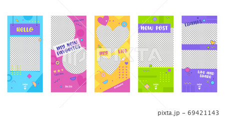 Instagram Story Colorful Template Mobile App Page Instagram Story Colorful Template Mobile App Page 69421143