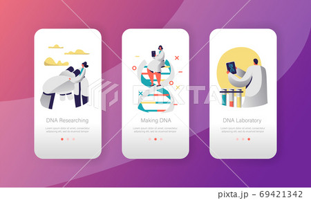 Genome DNA Laboratory Character Mobile App Genome DNA Laboratory Character Mobile App 69421342