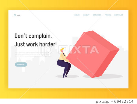 Business Hard Work Competition Concept Web Page 69422514
