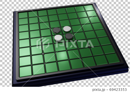 オセロ リバーシ Cgの透過素材のイラスト素材