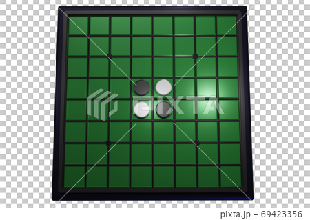 Othello (Reversi) CG transparent material Othello (Reversi) CG transparent material 69423356