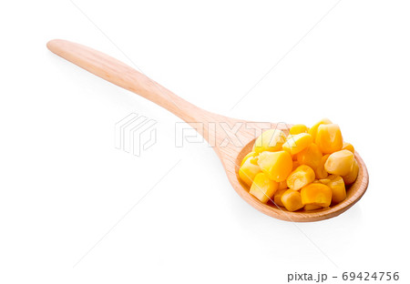 Corn on white background 69424756