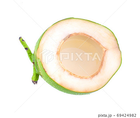 oconut juice isolated on white background oconut juice isolated on white background 69424982