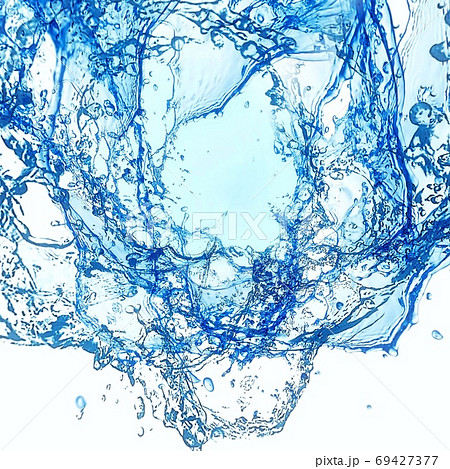 抽象的な水飛沫のイラスト素材