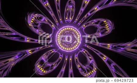 Glowing Transformation Space Gateway 4k uhd 3d illustration background 69429723