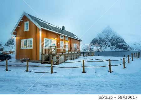 The best landscape of Lofoten Island during winter The best landscape of Lofoten Island during winter 69430017