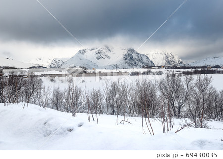 The best landscape of Lofoten Island during winter The best landscape of Lofoten Island during winter 69430035