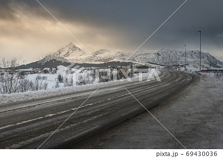 The best landscape of Lofoten Island during winter The best landscape of Lofoten Island during winter 69430036