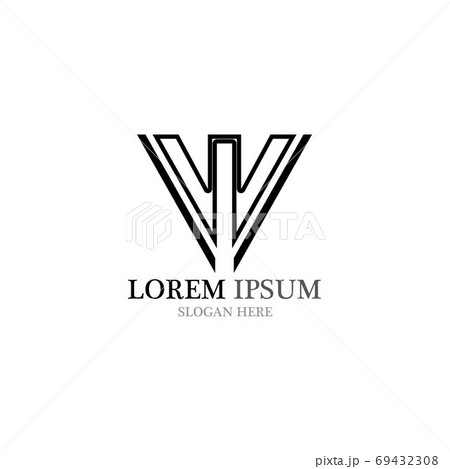 V Logo Template vector V Logo Template vector 69432308