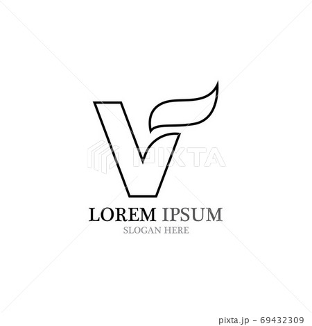 V Logo Template vector V Logo Template vector 69432309