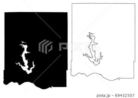 Jefferson County, Kansas (U.S. county, United States of America, USA, U.S., US) map vector illustration, scribble sketch Jefferson map 69432507