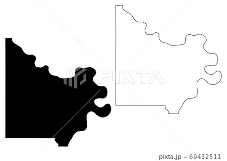 Doniphan County, Kansas (U.S. county, United States of America, USA, U.S., US) map vector illustration, scribble sketch Doniphan map 69432511