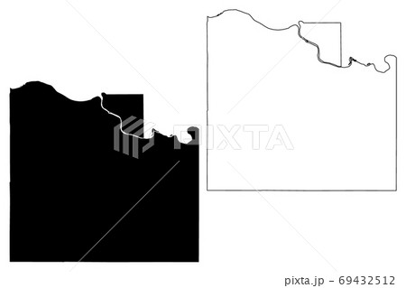 Douglas County, Kansas (U.S. county, United States of America, USA, U.S., US) map vector illustration, scribble sketch Douglas map 69432512