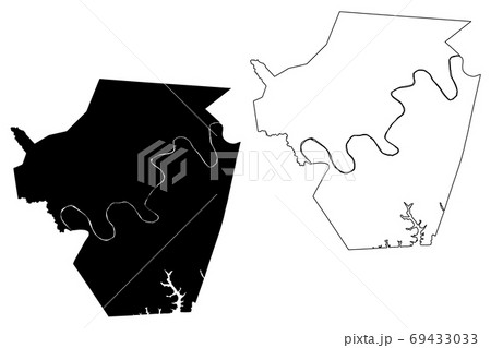 Cumberland County Kentucky U S County のイラスト素材