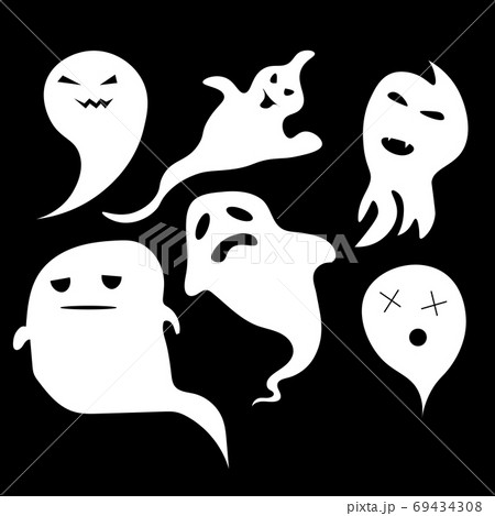 flying halloween ghosts 69434308