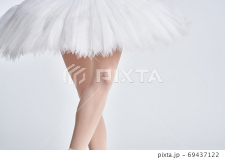 ballerina white tutu dance exercise performance light background ballerina white tutu dance exercise performance light background 69437122