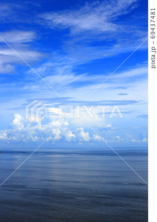 静岡県熱海市の熱海城の風景、熱海城、天守からの眺め、街並み【9月】 69437481