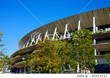 新国立競技場と周囲の景観 新国立競技場と周囲の景観 69437633
