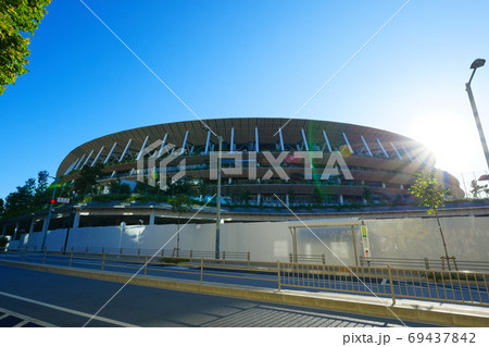 新国立競技場と周囲の景観 69437842