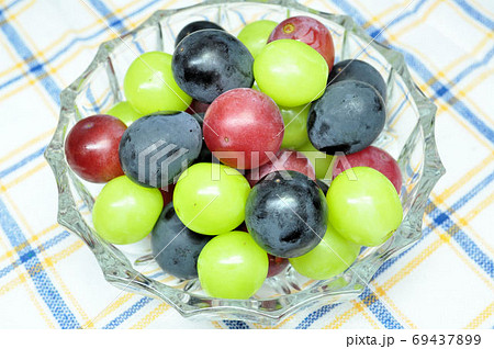 赤・黒・緑のぶどう 69437899