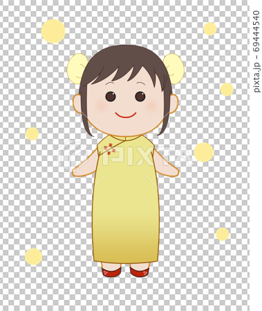 中國傳統服飾的女人,旗袍 中國傳統服飾的女人,旗袍 69444540