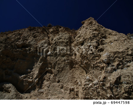 View of the coast of the resort of Pissouri, Cyprus 69447598