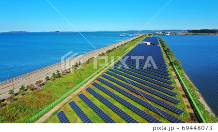 風景 海 太陽エネルギー 69448073