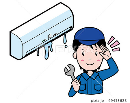 水が漏れるエアコンを修理します 69453628