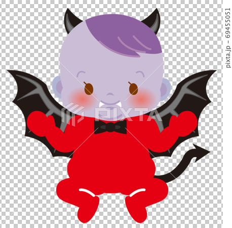 Halloween cosplay baby devil front baby full body illustration 54 69455051