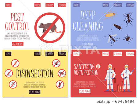 A set of web pages for the insect, pest and rodent control service 69456494