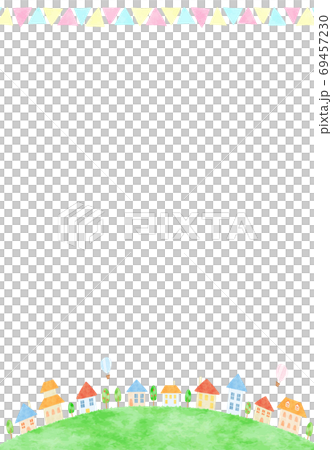 簡單的線條和城市景觀插圖 簡單的線條和城市景觀插圖 69457230