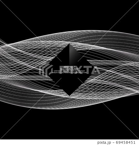 Abstract perforated metal texture with silver waves. Vector template design Abstract perforated metal texture with silver waves. Vector template design 69458451