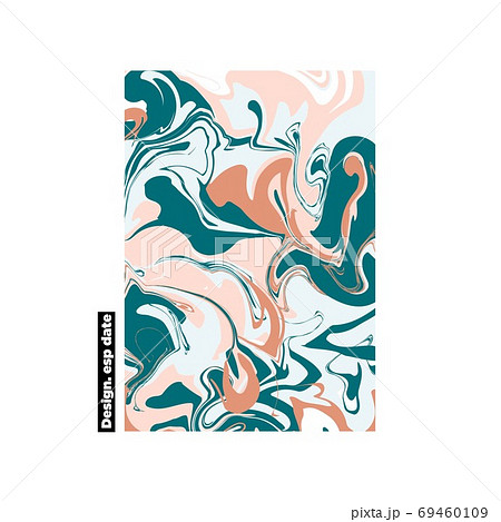 マーブル柄のグラフィックのイラスト素材