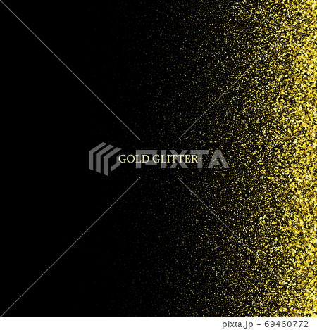 Vector luxury black background with gold sparklers eps10 69460772
