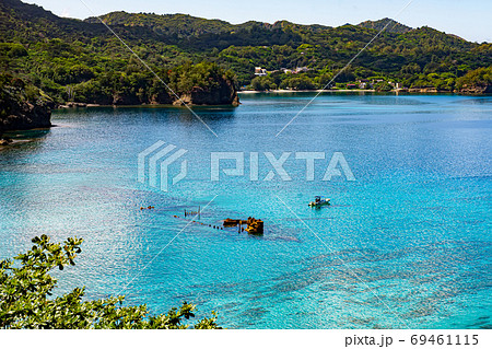 小笠原 父島の境浦海岸 小笠原 父島の境浦海岸 69461115
