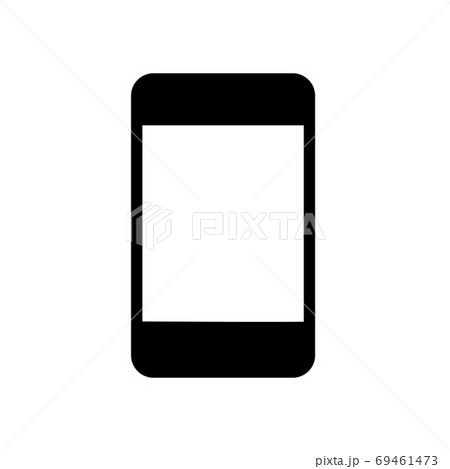 phone symbol flat black line icon, Vector 69461473