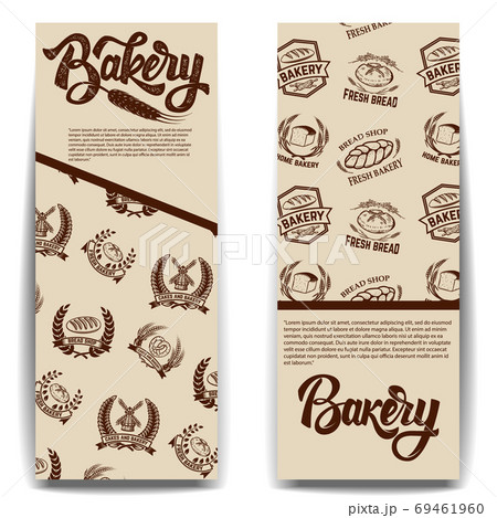 Set of bakery banner templates isolated on white background. Vector illustration Set of bakery banner templates isolated on white background. Vector illustration 69461960
