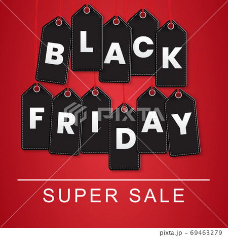 Black Friday Sale Template. Vector Illustration 69463279