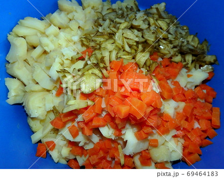Potato salad - preparation Potato salad - preparation 69464183